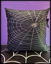 Load image into Gallery viewer, Spiderweb Throw Pillow