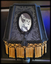 Load image into Gallery viewer, Bride Black &amp; Gold Lampshade