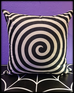 Hypnotic Swirl Throw Pillow