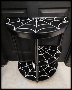 Webbed Triple Shelf Accent Table