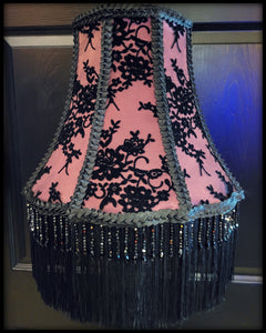 Mauve Floral Lampshade