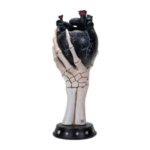 Black Heart Skeleton Hand Planter.