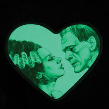 Load image into Gallery viewer, 12&quot; Glow in the Dark Heart Shape Frank w/ Bride Backpack