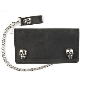 Skull Snap Biker Wallet