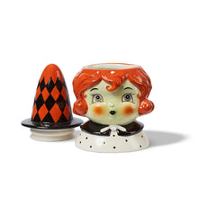 Load image into Gallery viewer, Carnival Cottage Witch Canister Orange