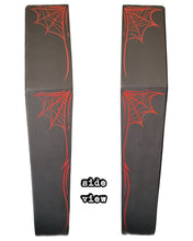 Load image into Gallery viewer, 32.5" Red Pinstriped Coffin Shelf