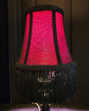 Load image into Gallery viewer, 17&quot; Red Tone Spiderweb Lamp