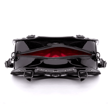 Load image into Gallery viewer, Red Damask Bat Shaped Handbag