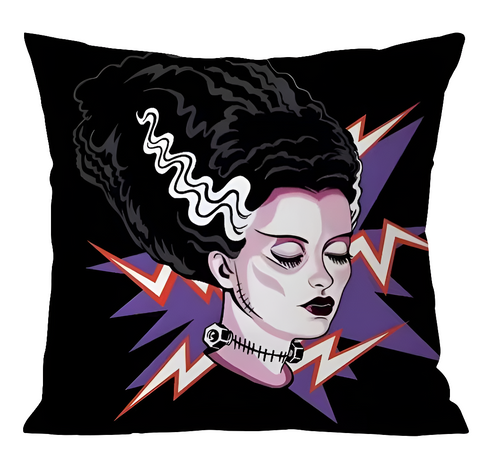 She's Electric Throw Pillow