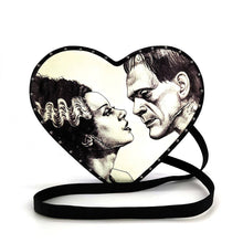 Load image into Gallery viewer, 12&quot; Glow in the Dark Heart Shape Frank w/ Bride Backpack