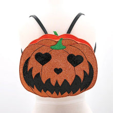 Load image into Gallery viewer, Glitter Pumpkin Backpack