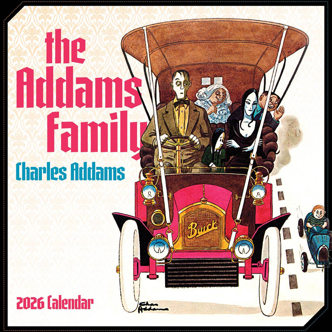 Addams Family 2026 Wall Calendar