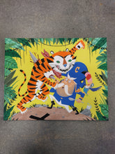 Load image into Gallery viewer, 20&quot;x16&quot; Captain vs Tiger Painting by Ben Montes