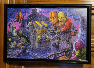 18" Monster Peddler Framed Print