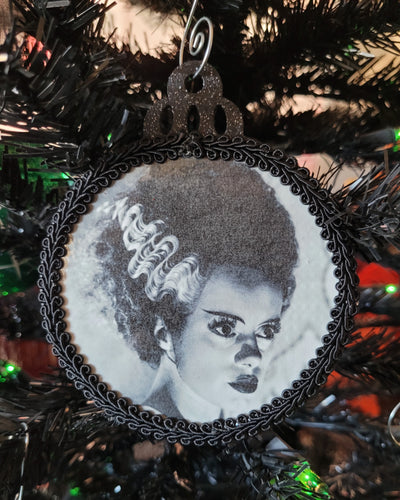 Bride Black Sparkle Ornament