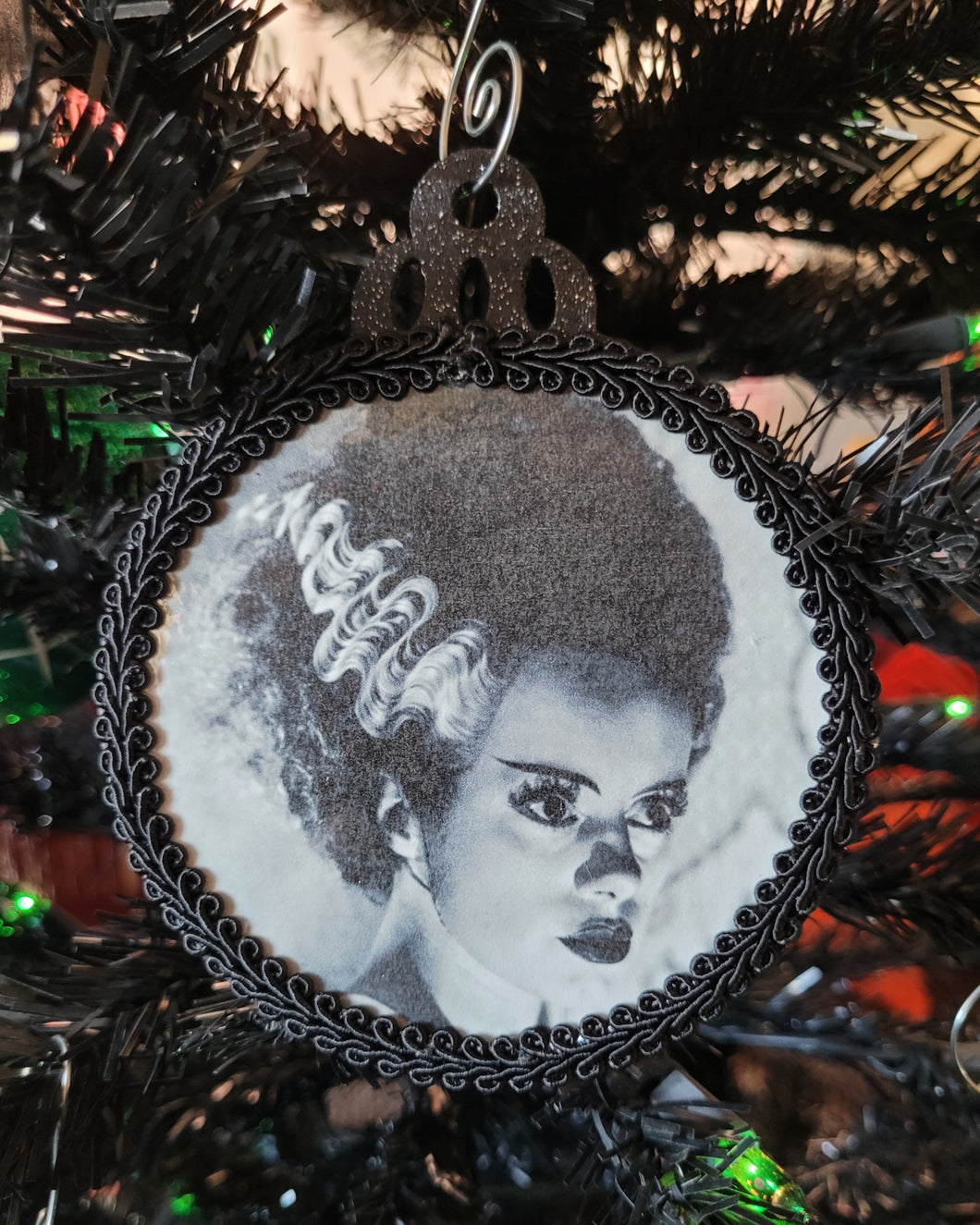 Bride Black Sparkle Ornament