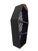 Load image into Gallery viewer, 25" Skull Filigree Coffin Shelf