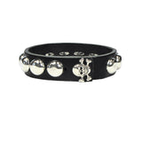 Load image into Gallery viewer, Dome Stud Wristand W/ Skull Snap