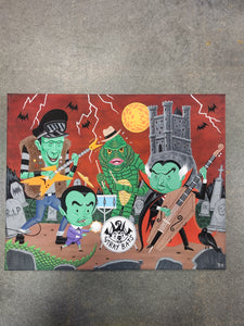 20"x16" Stray Bats Painting by Ben Montes