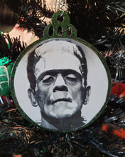 Load image into Gallery viewer, Monster Green Webbed Ornament