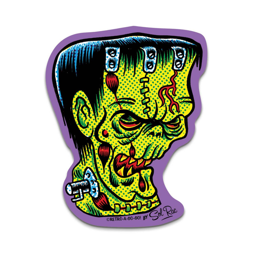 Franken Head Sticker