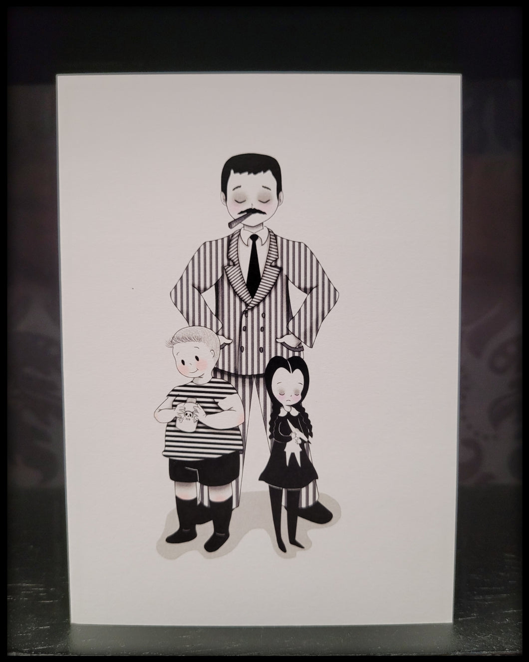 Gomez & Kids Notecard