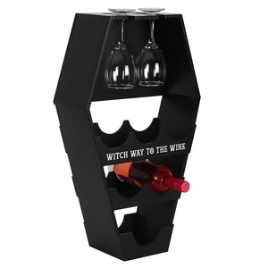 24" Coffin Wine Rack