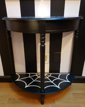 Load image into Gallery viewer, 28.5&quot;  Half Moon Webbed Accent Table