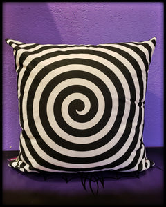 Hypnotic Swirl Throw Pillow