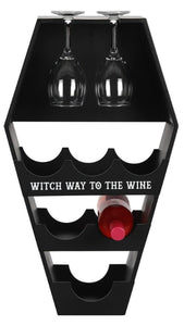 24" Coffin Wine Rack