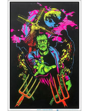 Load image into Gallery viewer, Monster Flocked Blacklight Poster
