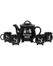 Load image into Gallery viewer, 5pc Witches Brew Tea Set
