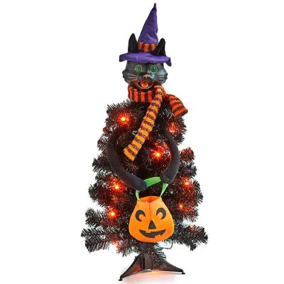 Black Cat Black Holiday Tree